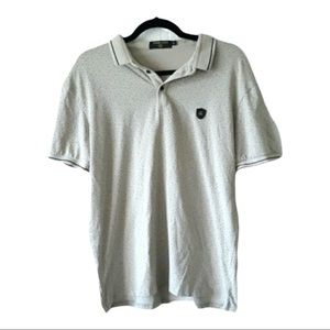 5/$20 Light Beige Tan shortsleeve polo teeshirt XL